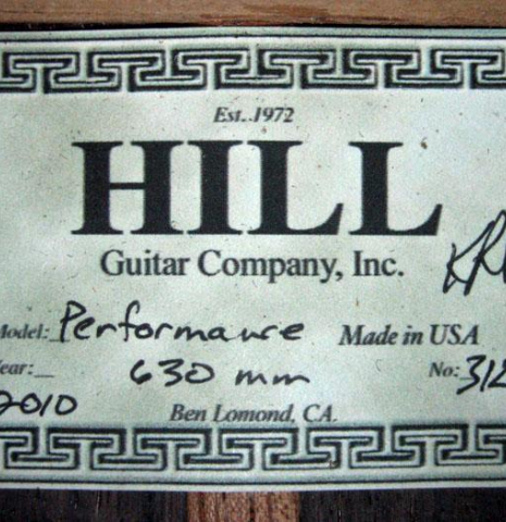 2010 Kenny Hill "Performance SP/CD" SP/IN