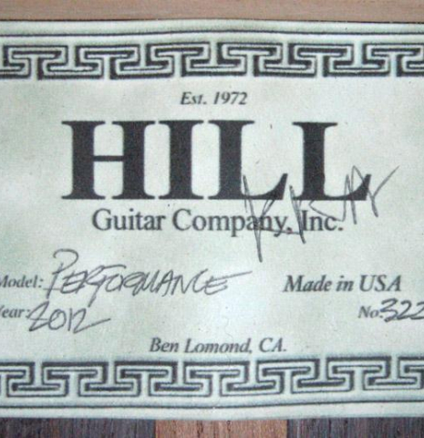 2012 Kenny Hill "Performance CD/SP" CD/IN