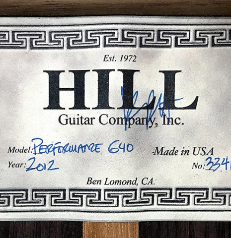 2012 Kenny Hill "Performance 640 SP/CD" SP/IN