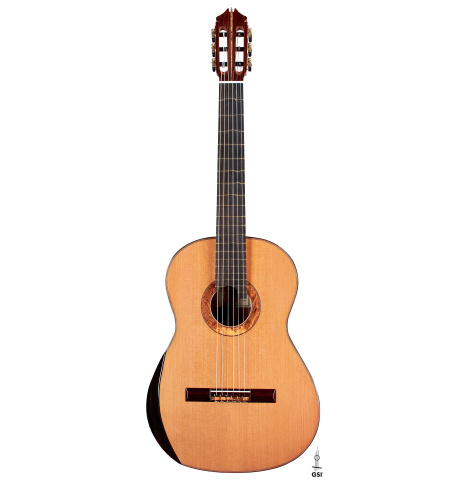 The front of a 2022 Kenny Hill “Signature Legacy 640 CD/SP” CD/IN classical guitar on a white background