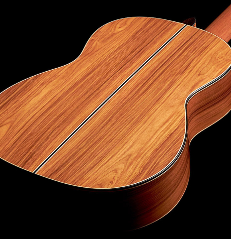 This is the pau ferro back of a 2022 Stephen Hill 2a SP/PF classical guitar