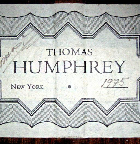 1975 Thomas Humphrey SP/IN