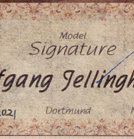 2021 Wolfgang Jellinghaus "Signature SP/CD" SP/GR