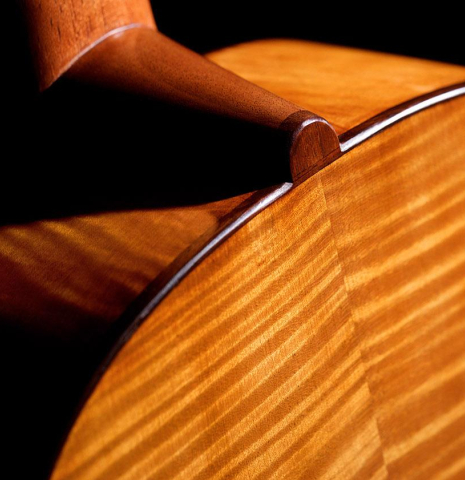 The back, sides and heel of a Wolfgang Jellinghaus "La Romantica 1a" made of spruce and maple