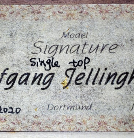 2020 Wolfgang Jellinghaus "Signature Single Top" SP/GR