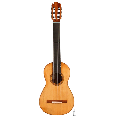 This is the front of a 2022 Wolfgang Jellinghaus &quot;Torres 77&quot; guitar on a white background