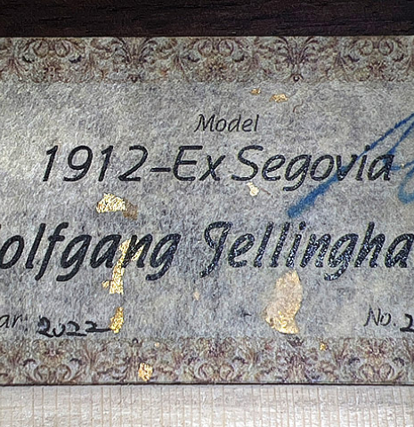 2022 Wolfgang Jellinghaus "1912 Ex-Segovia" SP/IN