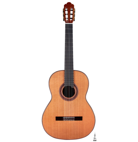 The front of a Wolfgang Jellinghaus "Espanola 1a" CD/AR classical guitar on a white background