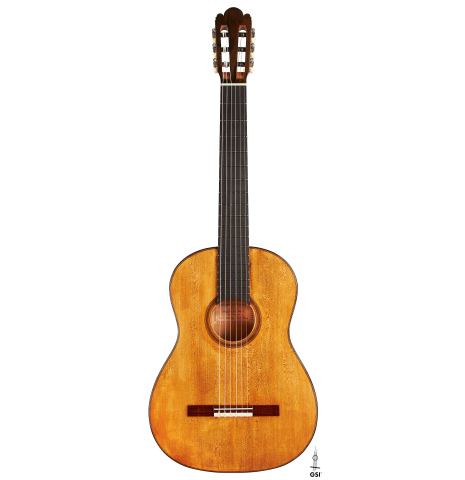 The front of a Wolfgang Jellinghaus “La Leona FE 04-T” made of spruce and cypress