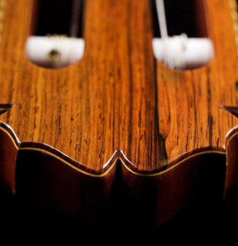 This is the headstock of a 1987 Masaru Kohno &quot;Professional-J&quot; classical guitar with pickup 