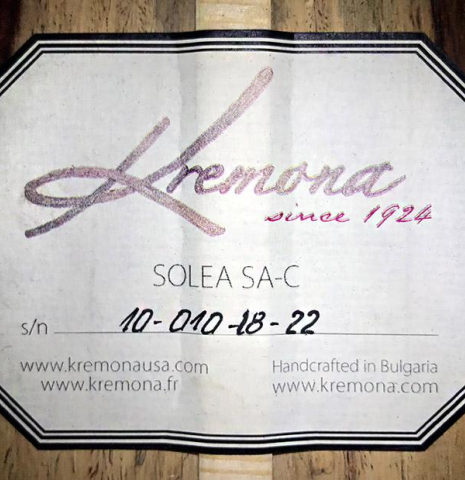2019 Kremona "Solea" CD/CO