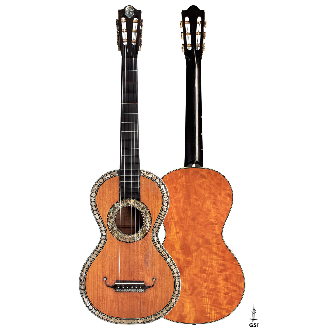 c. 1845-1875 French Romantic guitar “1844 Lacôte” SP/PW