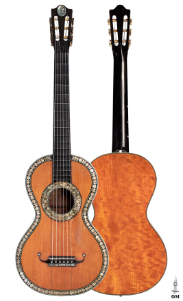 c. 1845-1875 French Romantic guitar “1844 Lacôte” SP/PW