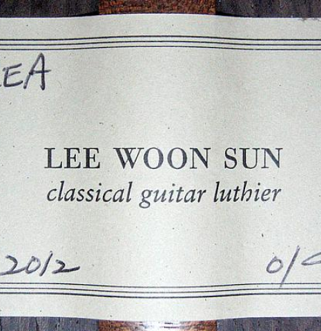 2012 Woon Sun Lee SP/IN