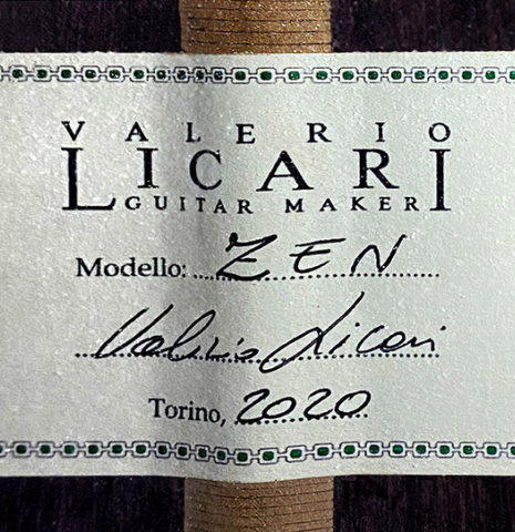 2020 Valerio Licari "Classical Zen" SP/IN