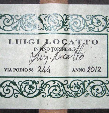 2012 Luigi Locatto SP/CSAR