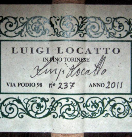 2011 Luigi Locatto "1884 Torres SE 60" SP/CSAR