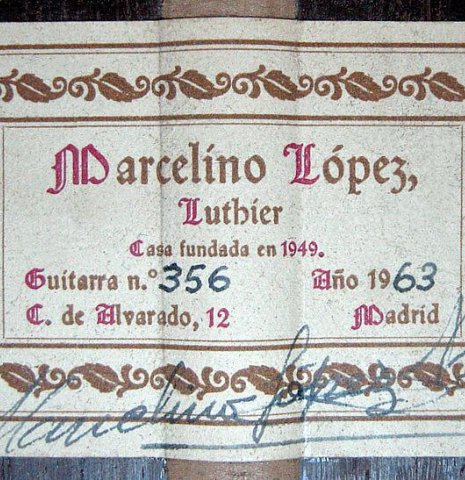 1963 Marcelino Lopez SP/CSAR