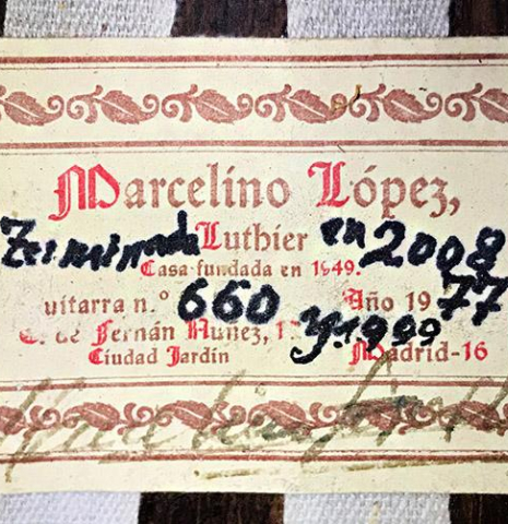2008 Marcelino Lopez "Lute-Guitar" SP/CSAR