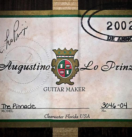 2002 Augustino Lo Prinzi "Pinnacle" SP/IN
