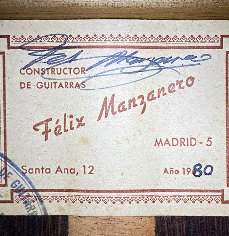 1980 Felix Manzanero SP/CSAR
