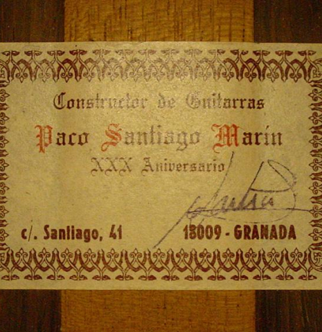 2004 Paco Santiago Marin "30th Anniversary" SP/CSAR