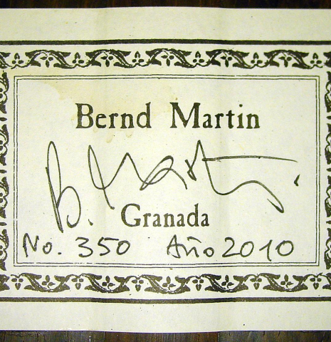 2010 Bernd Martin CD/CSAR