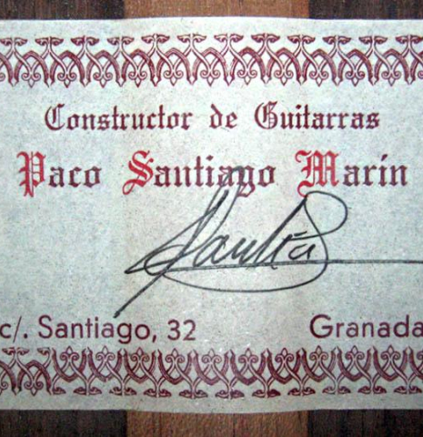 1998 Paco Santiago Marin SP/IN