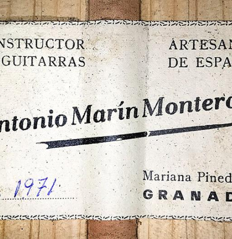 1971 Antonio Marin Montero CD/CY