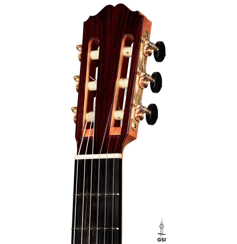 Headstock and machine heads of a 2022 Daniele Marrabello guitar