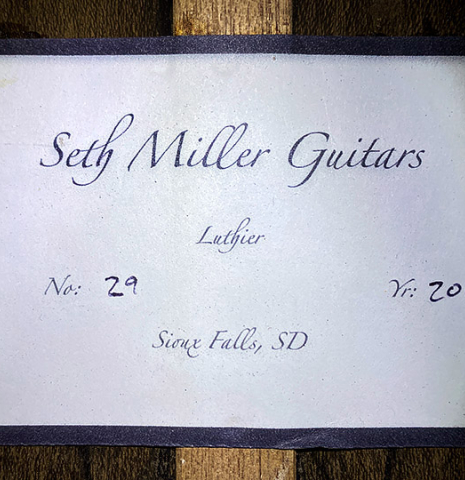 2018 Seth Miller "Hauser" SP/ZR