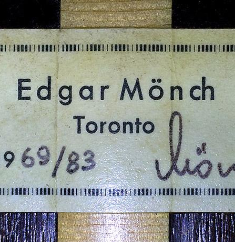 1969 Edgar Monch SP/IN (ex Celedonio Romero)
