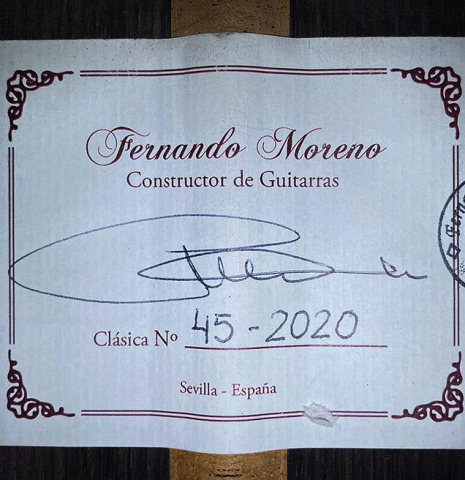 2020 Fernando Moreno CD/IN