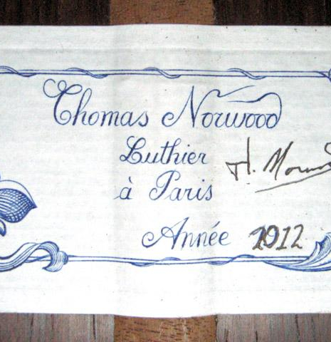 2012 Thomas Norwood "1910 Manuel Ramirez" SP/CSAR