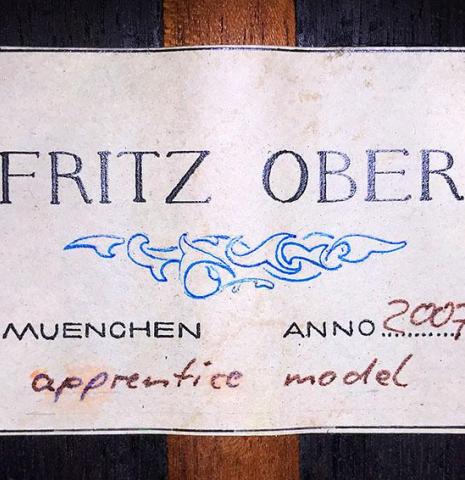 2007 Fritz Ober "Apprentice" CD/IN