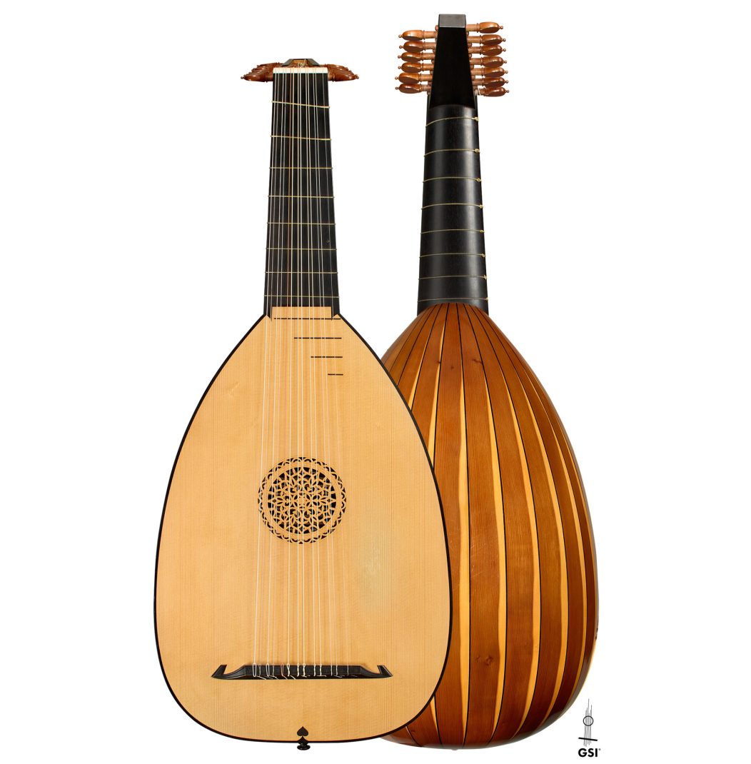 1988 Fritz Ober "7-Course Renaissance Lute" SP/YW