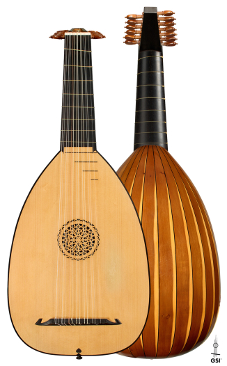 1988 Fritz Ober "7-Course Renaissance Lute" SP/YW