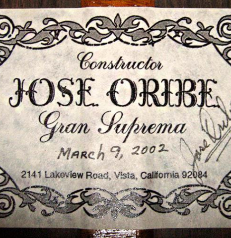 2002 Jose Oribe &quot;Gran Suprema&quot; CD/CSAR