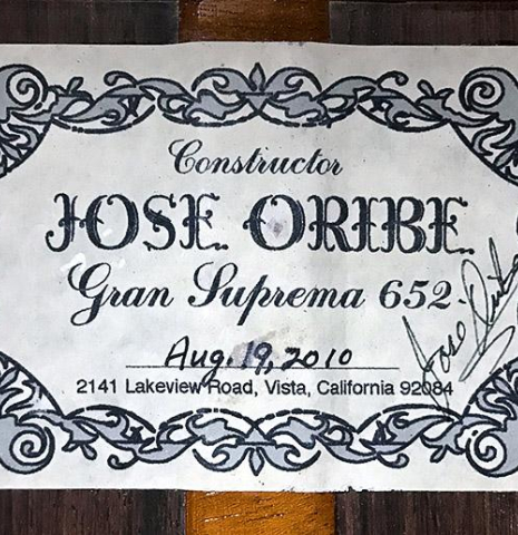 2010 Jose Oribe &quot;Gran Suprema&quot; CD/CSAR (ex Angel Romero)