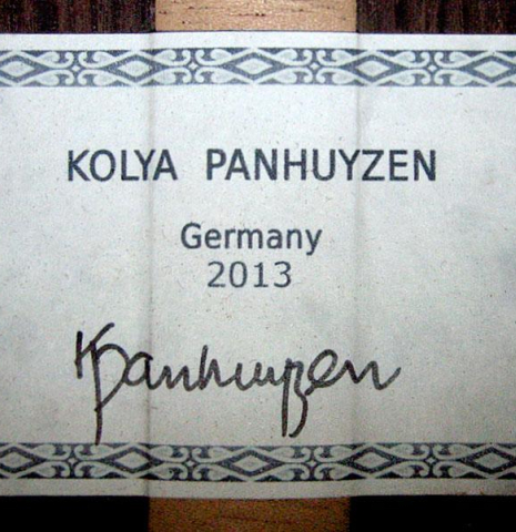 2013 Kolya Panhuyzen SP/IN