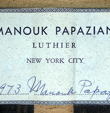 1973 Manouk Papazian SP/CSAR