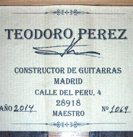 2014 Teodoro Perez &quot;Maestro&quot; CD/AR