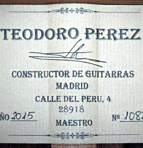 2015 Teodoro Perez "Maestro" CD/AR