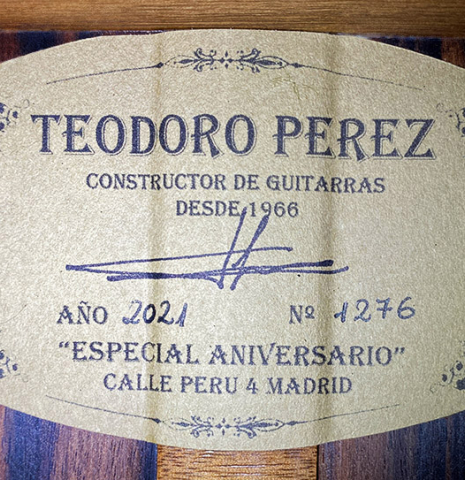 2021 Teodoro Perez &quot;Especial Aniversario&quot; CD/AE
