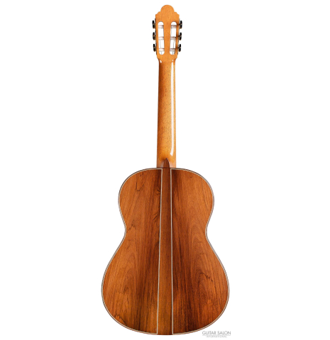 The back of a 2007 Jose Marin Plazuelo &quot;Bouchet&quot; classical guitar made with spruce and CSA rosewood
