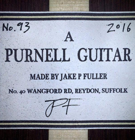 2016 Jake Fuller "Purnell" SP/HR