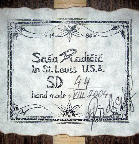 2004 Sasha Radicic (w/pickup) SP/IN