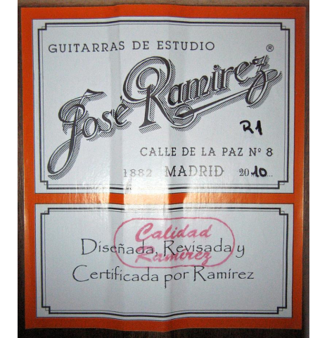 2010 Jose Ramirez "R1" CD/MH