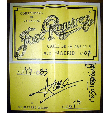 2007 Jose Ramirez "1a" CD/IN