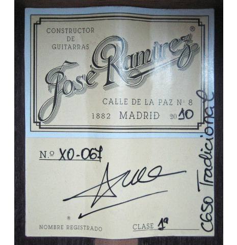 2010 Jose Ramirez "1a C650" CD/IN